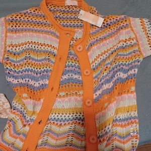 Cardigan bright summer colors